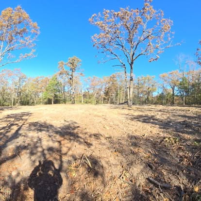 Cleared land ready for grading and site preparation